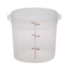 Cambro RFS6PP190 Camwear 6-Quart Round Food Storage Container, Polypropylene, Translucent, NSF 39 41bNdSQyUEL