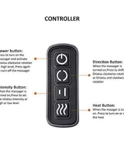 Snailax Cordless Massager - Shiatsu Neck and Shoulder Massager with Heat, Portable, Lumbar, Foot Electric Massage Pillow Black 27 41beitRD OL