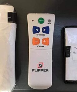 Flipper Big Button Universal TV Remote - Seniors, Elderly - Simple, Works TV & Cable - Favorite Channels - Learning - Supports IR Devices 29 41bhUVu81AL