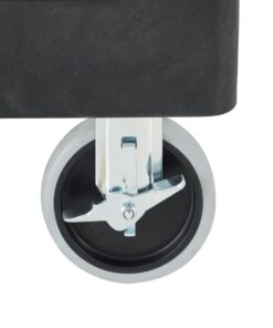 Rubbermaid Commercial Products 2-Shelf Utility/Service Cart, Medium, Lipped Shelves, Ergonomic Handle, 500 Lbs Capacity, for Warehouse/Garage/Cleaning/Manufacturing (FG452088BlA) Black 41 41biQyih6HL