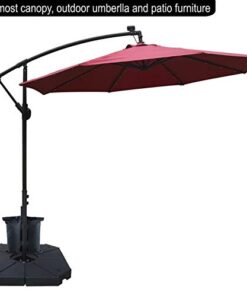 ABCCANOPY Canopy Weights 112 LBS Gazebo Tent Sand Bags,4pcs-Pack (Black) Medium Black 25 41bsVVXeXtL