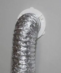 Dryer Dock The Original Dryer Vent Quick Release - Two-Piece Dryer Hose Quick-Connect, Twist & Lock Tight, Fits 4 Inch Tubes,White 45 41c3PIZQ7jL