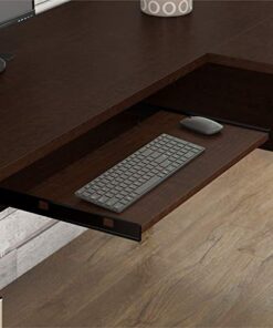 Bush Furniture UrbanPro Farmhouse 60W L Shaped Desk with Hutch in Mocha Cherry 11 41cAsBCZUL