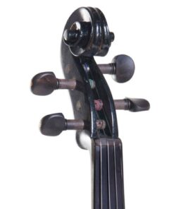 Cecilio 4/4 CEVN-1BK Solid Wood Electric/Silent Violin with Ebony Fittings in Style 1 - Full Size - Black Metallic Full Body - Black full-size 18 41cD02vQYLL