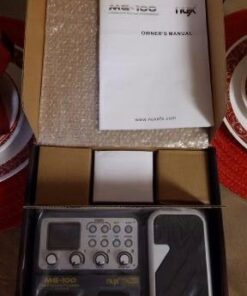 MG-100 Professional Multi-Effects Pedal Processor Musical Instrument Parts 40s Record 55 Effect Mode 10 Sound Di Box Electric Guitar and Bass Loop Amplifier Tube Pedal MG100 28 41cGfp8m12L