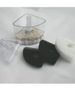 Aquapapa Corner Filter Bio Sponge Ceramic Air Pump Driven for Fry Shrimp Nano Fish Tank Aquarium XY-2008 (Ship from CA USA) 1-Pack 17 41cSWhkY5L