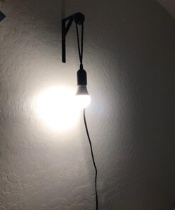 Lightingsky Extension Light Cord Hanging Lantern Pendant Lamp Cord Cable E26 Bulb Socket to 2-Prong US AC Power Cord with On/Off Switch (15 Feet, Black-1 Pack) 15 ft 22 41cV4sYxk3L