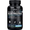 Keto Electrolyte Supplement (120 Capsules) Maximum Keto Electrolytes Supplements Pills w Real Salt®, B Vitamins, Magnesium and Potassium Supplement - Salt Pills & Electrolyte Tablets 48 41carskjgTL 3