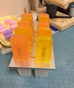 Fox Run Frozen Maker Set Ice Pop Mold, with 24 Popsicle Sticks, BPA-Free Aluminum 24 41cjhuY6YwL