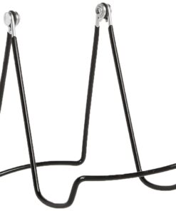 GIBSON HOLDERS Two Wire Display Stand for Plates, Kitchenware, Books, Artwork; Set of 2 6A - Black 4 3/4" H x 3 3/4" W x 1 3/4" Bend 30 41cjiE0Hr6S