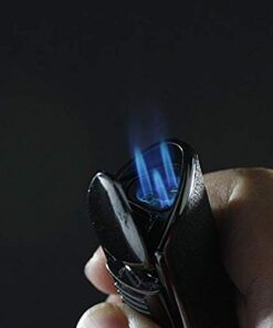 Scorch Torch Triple Jet Flame Butane Cigarette Torch Lighter with Cigar Punch Attachment Black 16 41crrFkQaRL