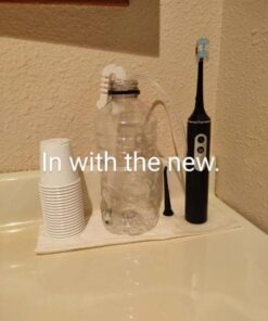 Water Dental Flosser with Electric Toothbrush, One Switch Between Tooth Brush & Water Floss, 3 in 1 Teeth Cleaning Kit with 4 Modes, Water Flosser Portable for Travel and Home (Black) Black 29 41d40eFZdqL