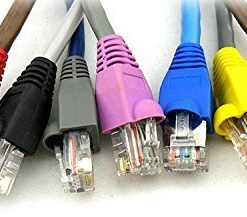 Accessbuy 100 Pack RJ45 CAT6 CAT6E CAT5 CAT5E Ethernet Network Cable Strain Relief Boots Cable Connector Plug Cover Mixed Color for Laptop 24 41d6VF1JW5L