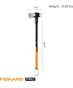 Fiskars IsoCore 8lb. Wood Splitting Maul - 36" Shock Control SoftGrip Handle - Wood Splitter Tool and Maul for Splitting Wedge - Black/Orange Pro IsoCore 8lb Maul 24 41dDf2wSbqL
