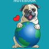 Notebook: pug earth day - 50 sheets, 100 pages - 8 x 10 inches Paperback, October 24, 2019 3 41dDnklX4qL