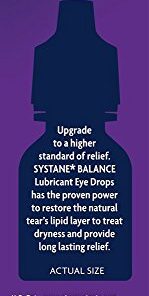 Systane Balance Lubricant Eye Drops, Twin Pack, 10-mL Each 0.34 Fl Oz (Pack of 1) 17 41dMwUXoP3L