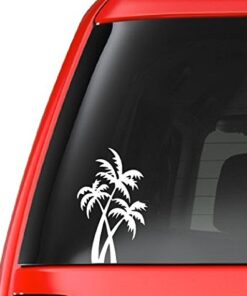 CustomDecal US Palm Tree (T5) Vinyl Decal Sticker Car/Truck Laptop/Netbook Window