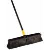 Quickie Bulldozer 18-Inch Smooth Surface Push Broom, Heavy Duty Broom, Cleaning Sweeping Indoor and Outdoor Use 18 Inch