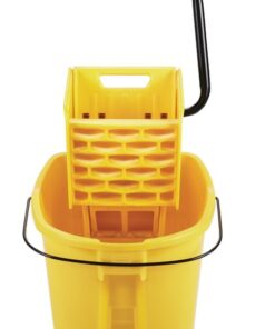 Alternative view of Rubbermaid Commercial Products WaveBrake 26 Qt. Side-Press Mop Bucket and Wringer Combo on Wheels, Yellow, for Professional/Industrial/Business Heavy-Duty Floor Cleaning/Mopping