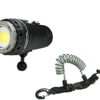 Light & Motion SOLA Video Pro 9600 FC Underwater Light, Black/Titanium w/Coil Lanyard 46 41dhepi01XL