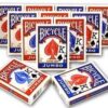 Bicycle Poker Standard Size Jumbo Face Index Playing Cards, Blue/Red, 12 Piece 3 41dpEJ4lwL