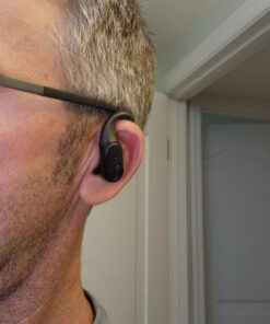 Bluetooth Headphones Wireless Earbuds 80hrs Playtime Wireless Charging Case Digital Display Sports Ear buds with Earhook Premium Deep Bass IPX7 Waterproof Over-Ear Earphones for TV Phone Laptop Black M 33 41dqMKthrAL