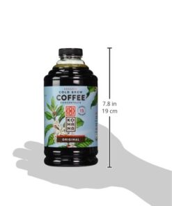 Kohana Cold Brew Coffee Concentrate, Organic, Original, 32 Ounce, Best Zero Calorie Low Acid Iced Coffee, Instant, Convenient and On The Go, Makes 16 Drinks, Single Bottle Organic Original 18 41dtot95UML