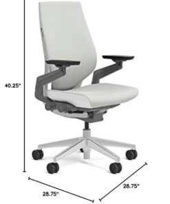 Alternative view of Steelcase Gesture Office Chair - Ergonomic Work Chair with Wheels for Carpet - Comfortable Office Chair - Intuitive-to-Adjust Chairs for Desk - 360-Degree Arms - Nickel Gray Fabric Nickel Fabric