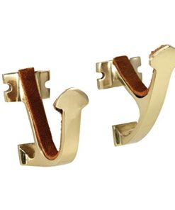 Allen Company Shotgun and Rifle Brass Wall Mount Hooks - Heavy-Duty Gun Rack - Shooting Accessories for Home - Comes with Four Brass-Plated Screws - One Pair 35 41e2JLdX52L