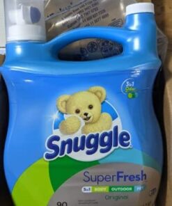 Snuggle Plus Super Fresh Liquid Fabric Softener with Odor Eliminating Technology, Original, 95 Fluid Ounces, 90 Loads 95 Fl Oz (Pack of 1) 40 41e8AAhh15L