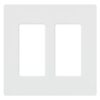 Lutron Claro 2 Gang Decorator/Rocker Wallplate, Gloss, White (1-Pack) | CW-2-WH 1 Pack 2 41eKUpG8VPL