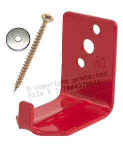 (6 Pack) - Universal Fire Extinguisher Wall Hook, Mount, Bracket, Hanger for 15 to 20 Lb. Extinguisher - Free Screws & WASHERS Included 5 41eYuc7CulL 1