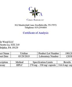 Uridine Monophosphate - Third Party Tested (Choline Enhancer, Beginner Nootropic) 300mg, Manufactured in USA (60 Capsules) Synergy with Alpha GPC Choline for Brain Health and Memory by Double Wood 60 Count (Pack of 1) 14 41eZTE5S87L