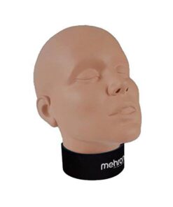 Mehron Makeup Practice Head |Makeup Practice Face| Mannequin Head for Makeup Practice, Special FX, & Face Painting for Students 28 41es32BXFRL