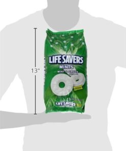 LIFE SAVERS Mints Wint-O-Green Hard Candy, Party Size Bag, 50 Ounce, Pack of 2 50 Ounce (Pack of 2) 20 41esace7R2L
