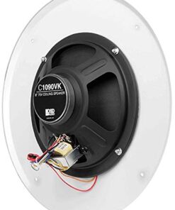 OSD Audio 8" Commercial 70V Ceiling Speaker w/Front Volume Control Knob Single White C1090 12" Grill / Volume Control 8" 7 41f0j2xuwAL