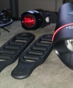 Bike Lights for Night Riding, USB Rechargeable Shark 300 Ultra Bright LED Bike Lights Front and Back Safety Tail Light Included, Bicycle Light Compatible with Mountain, Road, Kids & City Bicycles Black Combo 103 41fG0sSBo7L