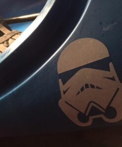 Storm Trooper Helmet Sticker Decal Notebook Car Laptop 5" x 6" (White) 31 41fHXoFXIJL