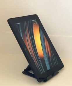 MoKo Phone/Tablet Stand, Foldable Tablet Holder Fits with iPhone 15/Pro/Plus/Pro Max, iPhone 12/12 pro Max/11/Xs Max, iPad Pro 11, iPad Air 4/Mini 6 2021, iPad 9th 10.2", Black Small Size 60 41fU3gLhQuL