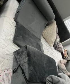 Homemate 6 PCS Orthopedic Bed Wedge Pillow Set,Post Surgery Foam Pillow for Neck, Back and Leg Pain Relief, Triangle Sit Up Pillow Adjustable- Anti Snoring, Heartburn, Acid Reflux & GERD Sleeping Grey 23 41fYhaUXYzL