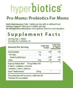 Hyperbiotics Pro Mom Probiotics For Women | Prenatal, Nursing, Postnatal | Immune & Digestive Support | Time Released Vegan Tablets | Dairy and Gluten Free | 30 Count 16 41fecm6wThL 1