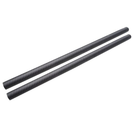 ARRIS 14mm Carbon Fiber Tube, 14mm x 12mm x 500mm 3K Roll Wrapped 100% Hollow Carbon Round Tubes Matt Surface for RC Airplane Quadcopter (2PCS) 14x12x500MM 2 PCS