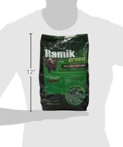 Neogen Ramik Green Fish Flavored Weather Resistant Rodenticide Nuggets, 4 lb bag 4-pound pouch 38 41flCCFlC3L