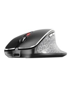 Alternative view of Cherry MW 8C Ergo Wireless & Rechargeable Mouse Ergonomic Right-Handed Bluetooth or Wireless Connection AES-128 Encrypted High-Precision Sensor Black