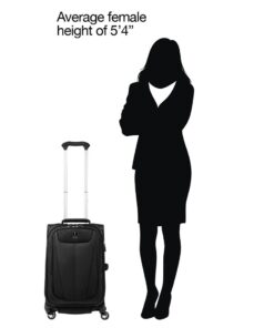 Travelpro Maxlite 5 Softside Expandable Luggage with 4 Spinner Wheels, Lightweight Suitcase, Men and Women, Black, Carry-On 21-Inch 43 41g0IdC1aL