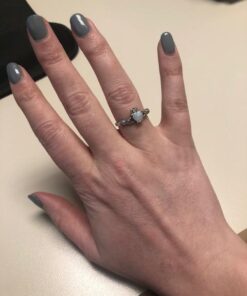 Oxford Diamond Co Sterling Silver Irish Claddagh Simulated Gemstone Promise Ring Available Lab Created White Opal 7 34 41g0a2lhAL