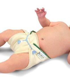 Alternative view of BabyKicks 3 Pack Hemparoo Fleece Prefolds, Golden Thread, X-small