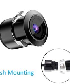 Alternative view of Reverse Backup Camera,170 Degree Wide View Angle Universal Car Front/Side/Rear View Camera,2 Installation Options,Removable Guildlines,Mirror Non-Mirror Image,12V only