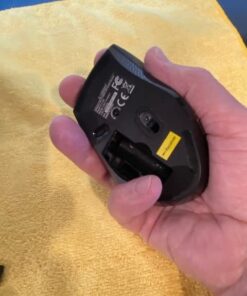 E-YOOSO Bluetooth Wireless Mouse, 3 Modes Bluetooth 5.0 & 3.0 Mouse 2.4GHz Ergonomic Wireless Optical Mouse with USB Nano Receiver, 5 Adjustable DPI Levels, 6 Buttons for Laptop, MacBook, iPad, PC Black(Bluetooth+Wireless) 41 41gEETE56L