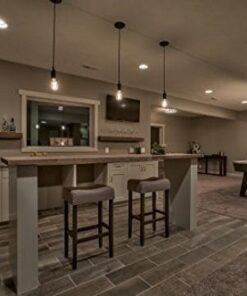 Edison 1-Light Plug-in Pendant, Matte Black, Black Woven Fabric Cord, in-Line On/Off Switch,65114 26 41gLvk6aioL